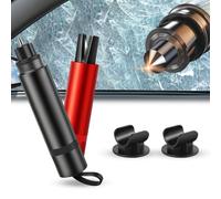 Generisch 2 Stück Safe Pro X Auto Notfallhammer, 2 in 1 Sicherheitshammer mit Gurtschneider & Glasbrecher, Auto Notfallset, Glass Bright, Rettungshammer Set, Generisch Nothammer mit Gurtschneider
