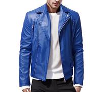 Generisch Bomberjacke Herren Lederjacke Ledermäntel 50Er Jahre Outfit Militär Leder Jacke Grease Jacken Winddicht Übergangsjacke Motorradjacken Windjacke Bikerjacken Pilotenjacke