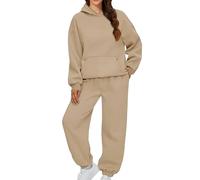 Generisch Fashion Sale Damen, Hoodie Damen Sweatshirt Kapuzenpullover Trainingsanzug Sets Übergroßes Sweatshirt Baggy Herbstmode Jogginghose Mit Taschen Hosenanzug Hochzeit, Deal Des Tages