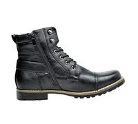 generisch Herren Motorrad Stiefel SchnüRstiefel Klassische Chukka Boots Biker Schuhe Freizeitschuhe Stiefeletten Mit Seitlicher ReißVerschluss High Top Business Boots Vintage MäNner Kurzstiefel