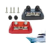 Generisch Marine Sammelschiene - 2-teilige elektrische Stromschiene,Isolatoren Montage Batterie Auto Marine Universell Einsetzbar Kfz