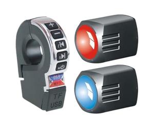 Generisch Motorcycle Speaker - Waterproof Motorcycle Stereo | Waterproof Audio Horn Systems for Handlebar | Wireless Audio with Phone Charging for Biking Scooter Bicycle Car Cycling Automotive Adult