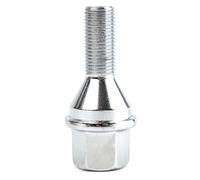 Generisch Radschrauben,Felgenschrauben,Radmuttern 4X Passend for Chrysler 200 2015-2017 Jeep Renegade 2012-2016 Auto M12X1.25 Radschrauben 28mm Silber Carbonstahl