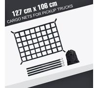 Gepäcknetz Helmnetz 127x106cm Fahrrad Auto Motorrad Multi Transportnetz DE