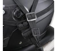 Gepäcknetz Motorrad 90cm Nylon Gummi Verstellbar(60CM) | 90cm extra lang, 4 verstellbare , nylonumwickelt, perfekt für Helme und große Lasten
