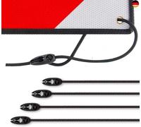 Gepäckspanner für Warntafel Italien und Spanien, 4 Stück 60cm Befestigung Sc