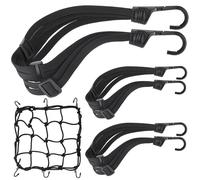 Gepäckspanner Motorrad Fahrrad Spanngurt Expander Haken Helmnetz 4 Stück 30cm