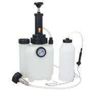 GEPCO Bremsenentlüfter Bremsflüssigkeit Fassungsvermögen 2,5L Bremsenentlüftungsgerät mit 1L Absaugbehälte Vakuumpumpe