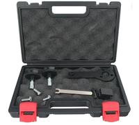 GEPCO Steuerzeiten Werkzeug kompatibel mit Alfa Romeo FIAT Opel 1.4 16V - Zahnriemen Wechsel Arretierung Kit für Nockenwelle & Kurbelwelle - Spezialwerkzeug Motorsteuerung - mit Spannrollenschlüssel