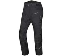 Germot Herren Motorrad-Textilhose Allround, wind- und wasserdicht, Kurz-Größe, schwarz, 26