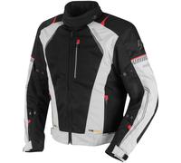 Germot X-Air Evo Pro Motorrad Textiljacke, hellgrau/schwarz, Größe L