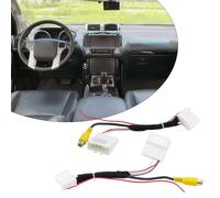 Getdoublerich Adapterkabel für Toyota Rückfahrkamera mit Rückfahrerkennungsleitung, 24-polig + 28-polige Schnittstelle, 12 V Auto-Backup-Kamera-Kabelbaum
