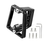 Getdoublerich Für Brompton Fahrradträgerblock, Aluminiumlegierung, 3-Loch-Halterungsadapter mit Teleskop-Design, leichte Rahmenhalterung