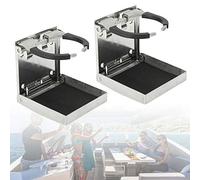 Getränkehalter, 2X Edelstahl Becherhalter 55-75mm Klappbar Dosenhalter Flaschenhalter Trinkhalter für Marine Boot Wohnwagen Auto