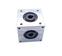 Getriebe Schaltgetriebe 1 Stück 90-Grad-Kegelrad-Winkelgerät, Verhältnis 1:1, Einzelausgangswelle, rechtwinkliges Umkehrgetriebe, 8 mm Passfederloch-Getriebe Richtungsübertragung