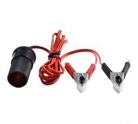 Gettimore 12 V Kfz-Steckdosenadapter, 1,5 m, mit Krokodilklemmen, staubdicht, für Auto, SUV, Boot, Wohnmobil-Ladekabel