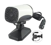 Gettimore 150 W 12 V tragbare Auto-Heizung & Ventilator Defroster Demister Windschutzscheibe, für 360 Grad drehbare Basis, ABS-Kunststoff, alle 12 V Fahrzeuge, Camping & Caravaning