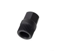 Gettimore 33-Spline Zylinde Entferner Buchse, legierter Stahl für Lichtmaschinen-Riemenscheibe, Mittelschraube für die meisten Autos (20 mm)