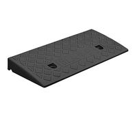 GFMODE Bordsteinrampe Gummi Vollgummi Auffahrrampe Trittplatte Unebene Neigung Bike Slope Bump Bike Piste rutschfeste Höhe 3-13cm Breite 13/22/27cm (Color : Nero, Size : 49 * 22 * 6cm)