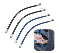 GFUEIGJ 4 Stück Reifenfüllschlauch 37cm Reifenfüllschlauch Auto Ventilverlängerung Autoventil Autoventil Adapter Autoventil Verlaengerung Adapter Fahrradventil Druckluft Reifenfüller