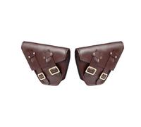 Ggwqfuh Motorradsatteltaschen Schwarz Braun Leder Motorrad Universal Satteltaschen Seite Werkzeugtasche Gepäck Satteltasche(A.2 CPS)