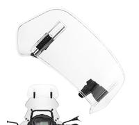 GHHVM Motorrad Windschild für Piaggio Beverly S 300 und 400 Modell 2021, Verstellbarer Clip-On Windabweiser, Windschutzscheibe Erweiterung, Winddichtes PC-Schild, 280mm×120mm Atransparent