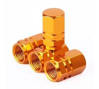 GHJFDF 4Pcs Legierung Reifenventilkappen für KIA Rio 4 Ev3 ev6 NIRO Stonic Sportage GT-Line Ceed Picanto K9, Auslaufsichere Staubschutzkappen mit Dichtungsring Langlebiges Autozubehör,orange-A