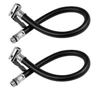 GIONAR 2 Stück 37.5cm Reifenfüller Schlauch, Reifenfüllschlauch, Ventilverlängerung, Autoventil Verlängerung für Auto, Motorrad, Fahrrad, Kompatibel mit Luftkompressor & Pumpen, Durchmesser 12,5mm