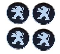 Gisltv 4 Stück Auto Nabendeckel Aufkleber, für Peugeot 4008 New Energy 60MM Wasserdicht staubdicht Nabenkappen Abzeichen Felgen Auto Radnabenkappen,C