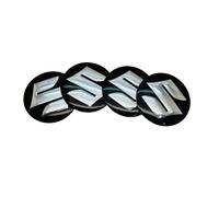 Gisltv 4 Stück Auto Nabendeckel Aufkleber, für Suzuki SX4 60MM Wasserdicht staubdicht Nabenkappen Abzeichen Felgen Auto Radnabenkappen