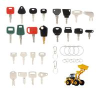 GisWell 36 Stück Ersatz Zündschlüssel, Baumaschinen Schlüssel Set, Bagger Schlüssel Set, Universal Motor Startschalter Ersatz Zündschlüssel Bagger Schlüssel Baumaschinen