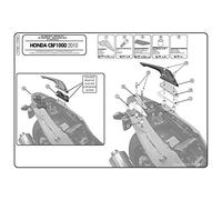 Givi 777KIT Anbaukit für Seitenkoffer-Träger PL208/ Plxr208, Schwarz, Größe 40