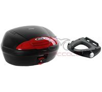 GIVI Bauletto E450N + Platte SR131 Piaggio Vespa GTS 125 300 Super 2008-2014