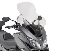 Givi Windschild für Suzuki Burgman 400 (17-19) transparent >590 mm hoch, 670 mm breit, mit ABE