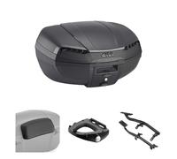 GIVI E46 RIVIERA Schwarz Topcase Kit Für PIAGGIO 300 Für Vespa GTS 2023-2025