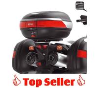 GIVI E528 Monokey Topcase Träger mit E251 Platte für Suzuki DL, Kawasaki KLV