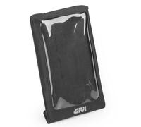 GIVI Easyth Universal-Motorrad-Telefon- und Dokumentenhalter mit Touchscreen für Easy-T Tanktaschen - Schwarz