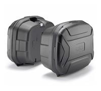 Paar Koffer Monokey " Trekker Rechtsstreit " 35 + 35L für Motorrad,Schwarz -