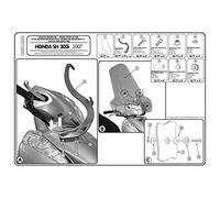 Givi Montagekit für Scheibe 307A/308A – Honda SH300i – Einheitsgröße Schwarz (A307A)