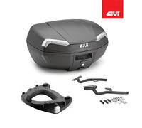 GIVI Set Bauletto Schwarz E46NT + Halterungen Kawasaki Ninja 1000 SX 2023 2024