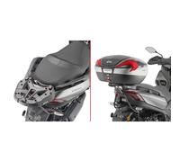 Givi Monolock/monokey Top Case Rear Rack Yamaha X-max 125/300&tricity 300 One Size Black (Herstellerartikelnummer: SR2149)