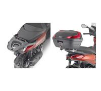 Givi Monolock/monokey Topcase Heckbeschlag Yamaha X-max 125/300/400 One Size (Herstellerartikelnummer: SR2150)