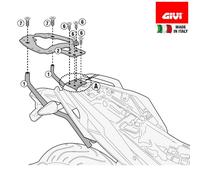 GIVI Topcase Träger für Monokey oder Monolock Koffer ohne Platte, für BMW G 310 R (17-21)