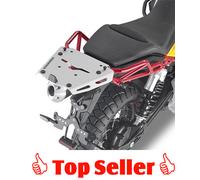 Givi SRA8203 Moto Guzzi V85 TT Aluminium, Topcaseträger Monokey Silber