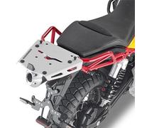 Givi SRA8203 Moto Guzzi V85 TT Aluminium, Topcaseträger Monokey Silber