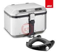GIVI Topcase Dolomiten 46L DLM46A + Set Platte E528 Kawasaki Klv 1000 2004-2010