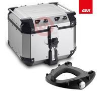 GIVI Topcase Outback 42L OBKN42A + Set Platte E528 Kawasaki Klv 1000 2004-2010