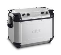 GIVI Trekker Outback 48 Aluminium Seitenkoffer Set, schwarz-silber, Größe 48