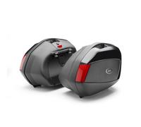 GIVI V35 Monokey Seitenkoffer Set, schwarz/rot, Größe 35 Ltr.