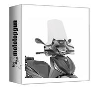 givi windschild transparent 5621a + träger kompatibel mit piaggio beverly 300-400 hpe 2021 2022 2023 2024 mototopgun